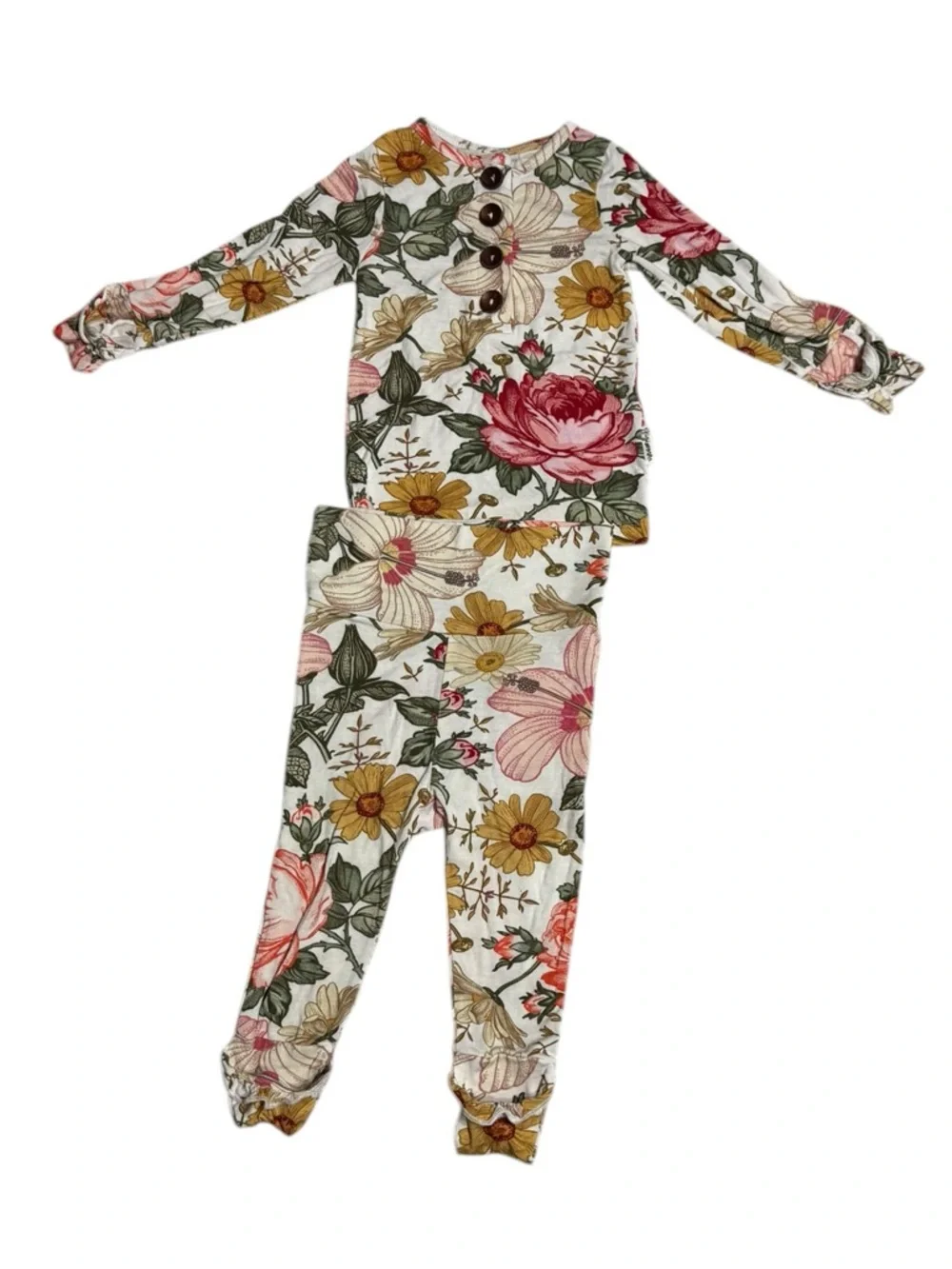 Gigi and Max Nella Ruffle Two Piece Baby Girl Outfit Size 6 Months